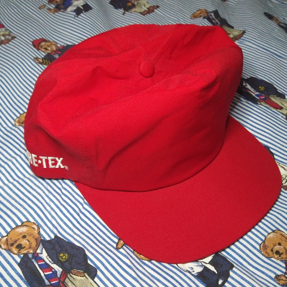 Vintage Gore-tex Waterproof Snapback Hat Cap red